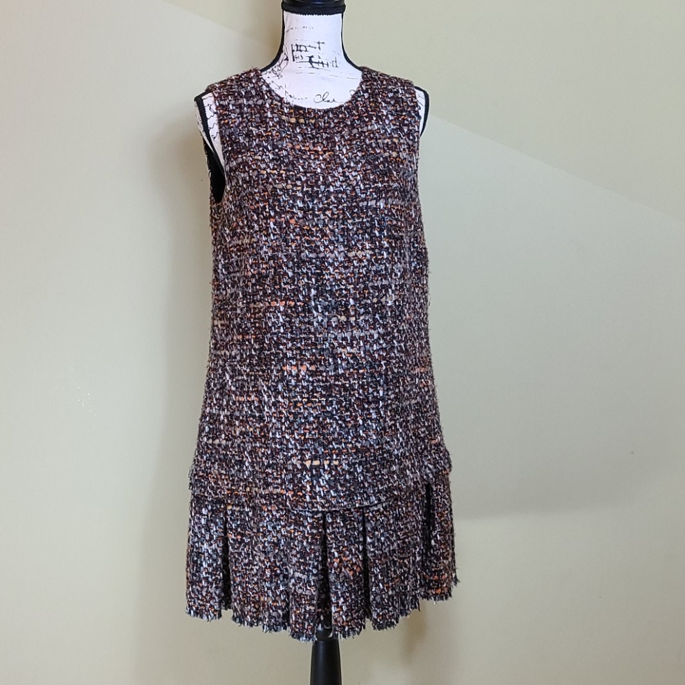 Dolce Gabbana Tweed Mini Dress size 46 - Picture 1 of 12